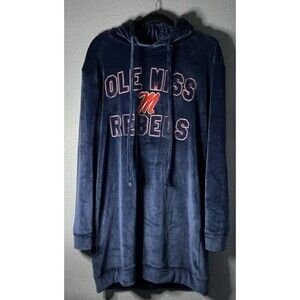 Concepts Sport Ole Miss Rebels Hoodie Womens Medium Oversized Velour Plush